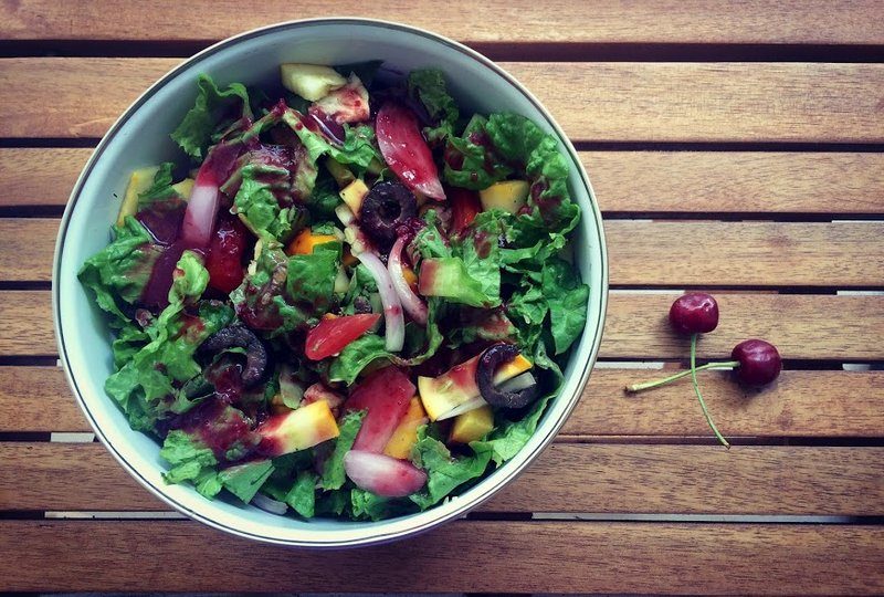 Sweet cherry Vinaigrette Salad