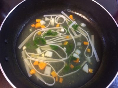Vegetable Pad Thai Noodle Soup
